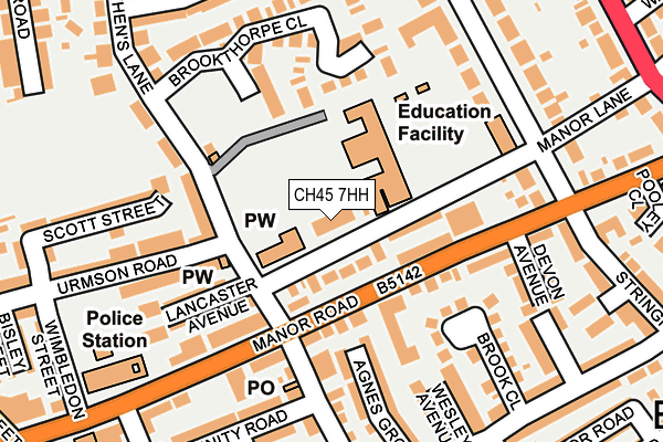 CH45 7HH map - OS OpenMap – Local (Ordnance Survey)