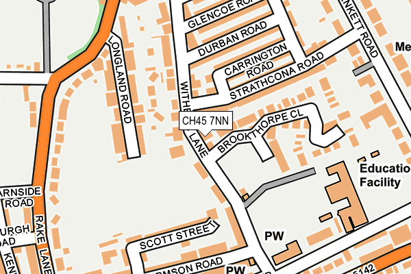 CH45 7NN map - OS OpenMap – Local (Ordnance Survey)