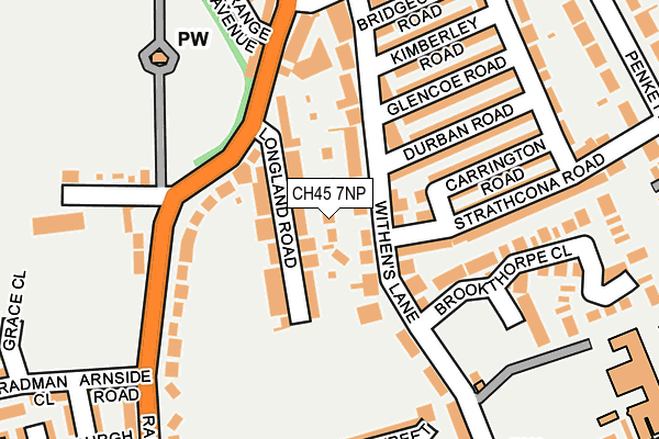 CH45 7NP map - OS OpenMap – Local (Ordnance Survey)