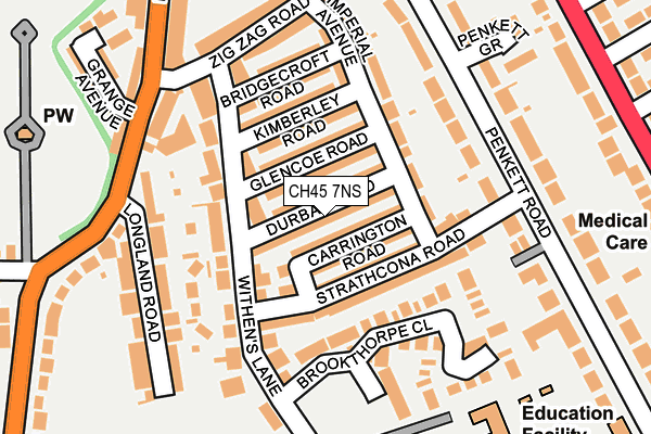 CH45 7NS map - OS OpenMap – Local (Ordnance Survey)