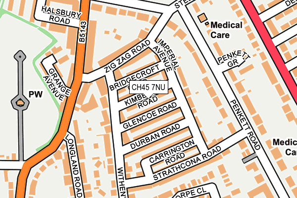 CH45 7NU map - OS OpenMap – Local (Ordnance Survey)