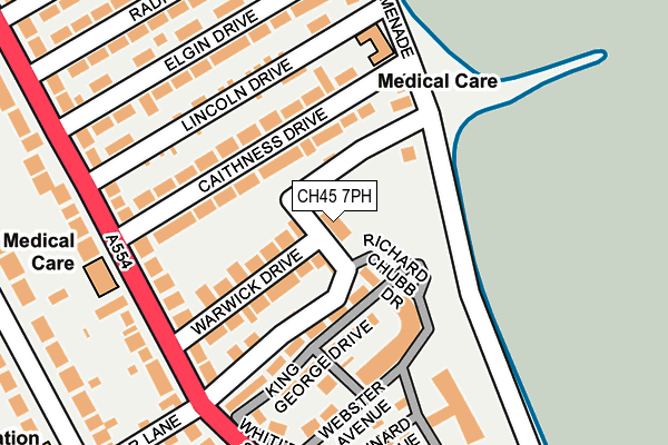 CH45 7PH map - OS OpenMap – Local (Ordnance Survey)