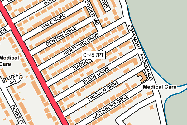 CH45 7PT map - OS OpenMap – Local (Ordnance Survey)