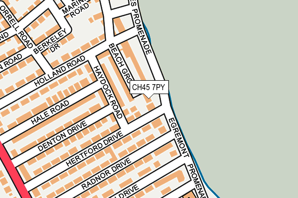 CH45 7PY map - OS OpenMap – Local (Ordnance Survey)