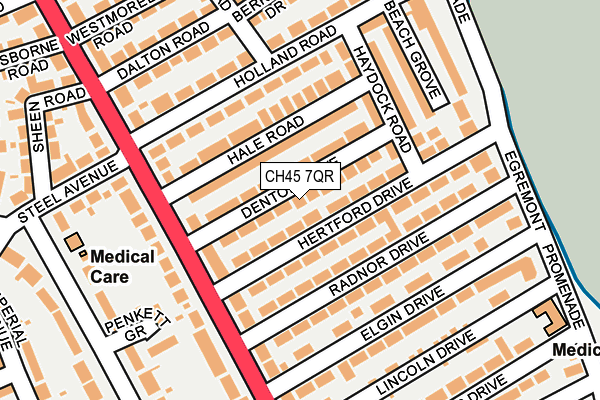 CH45 7QR map - OS OpenMap – Local (Ordnance Survey)