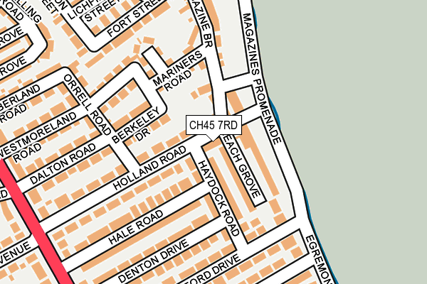 CH45 7RD map - OS OpenMap – Local (Ordnance Survey)