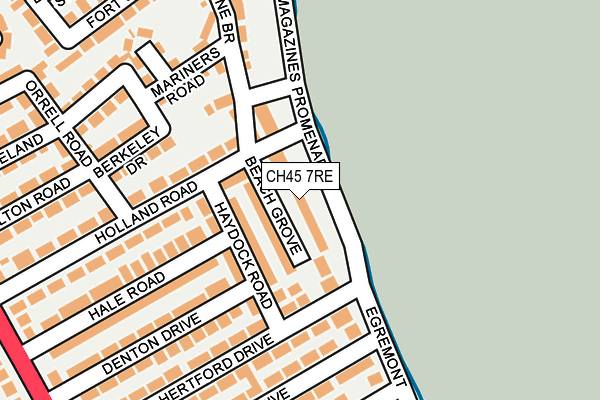 CH45 7RE map - OS OpenMap – Local (Ordnance Survey)