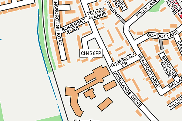 CH45 8PP map - OS OpenMap – Local (Ordnance Survey)