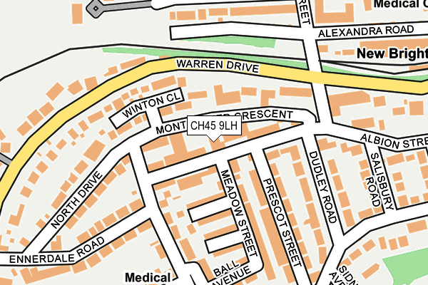 CH45 9LH map - OS OpenMap – Local (Ordnance Survey)