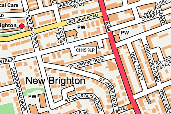 CH45 9LP map - OS OpenMap – Local (Ordnance Survey)