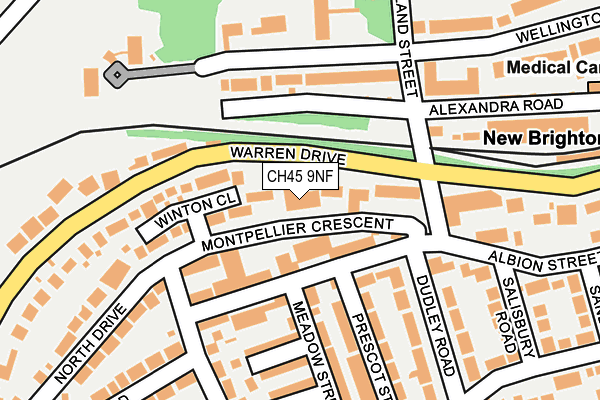 CH45 9NF map - OS OpenMap – Local (Ordnance Survey)