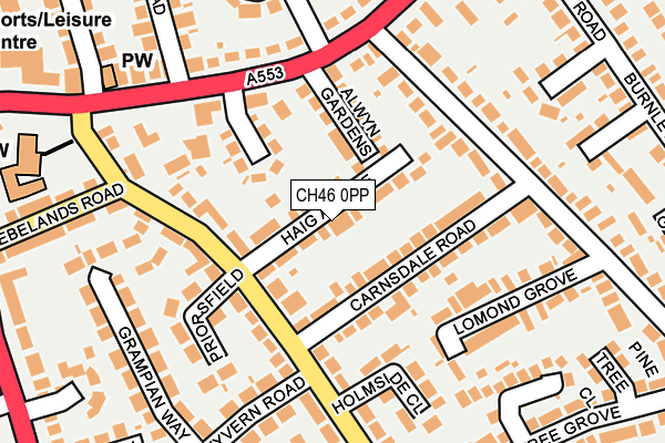 CH46 0PP map - OS OpenMap – Local (Ordnance Survey)