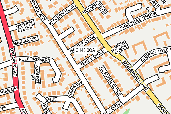 CH46 0QA map - OS OpenMap – Local (Ordnance Survey)