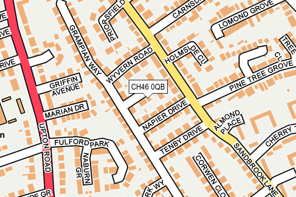 CH46 0QB map - OS OpenMap – Local (Ordnance Survey)