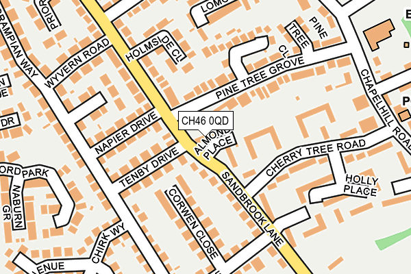 CH46 0QD map - OS OpenMap – Local (Ordnance Survey)