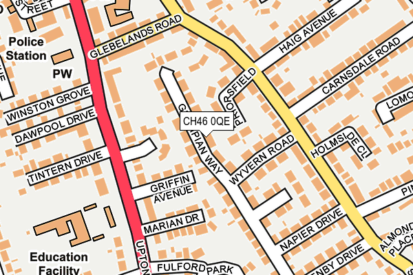 CH46 0QE map - OS OpenMap – Local (Ordnance Survey)