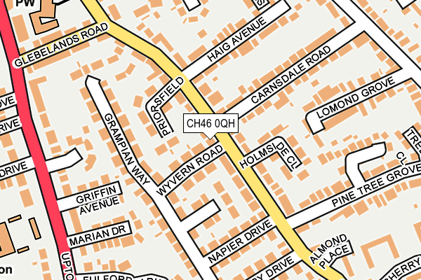 CH46 0QH map - OS OpenMap – Local (Ordnance Survey)