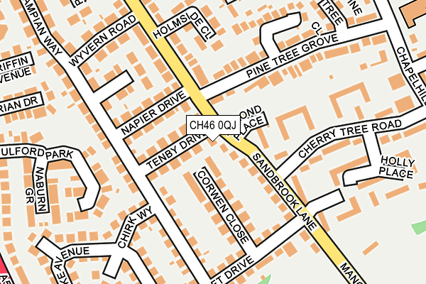 CH46 0QJ map - OS OpenMap – Local (Ordnance Survey)