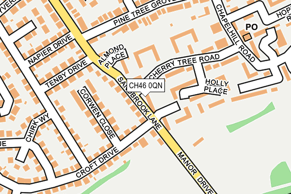 CH46 0QN map - OS OpenMap – Local (Ordnance Survey)