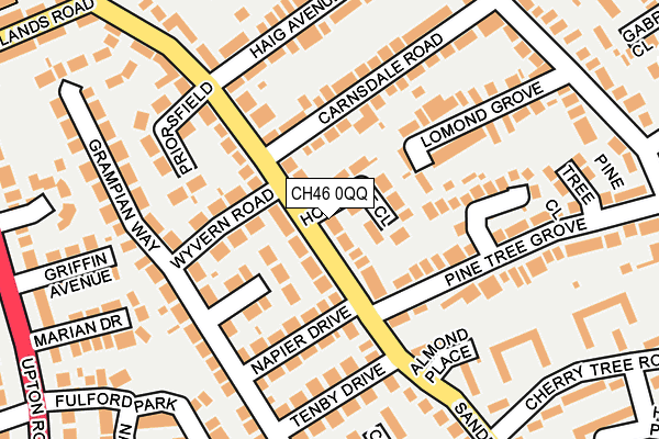 CH46 0QQ map - OS OpenMap – Local (Ordnance Survey)