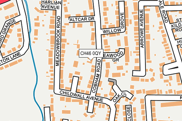 CH46 0QY map - OS OpenMap – Local (Ordnance Survey)