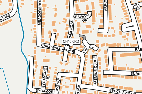 CH46 0RD map - OS OpenMap – Local (Ordnance Survey)