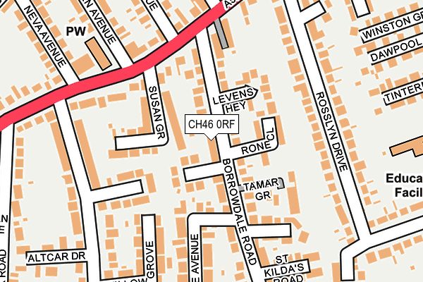 CH46 0RF map - OS OpenMap – Local (Ordnance Survey)