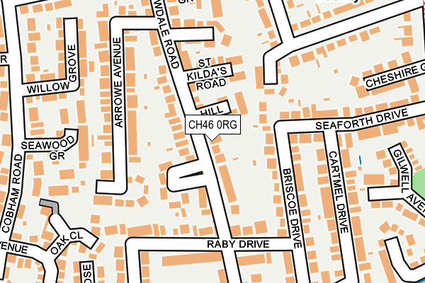 CH46 0RG map - OS OpenMap – Local (Ordnance Survey)