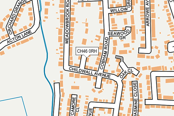 CH46 0RH map - OS OpenMap – Local (Ordnance Survey)