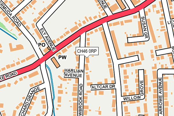 CH46 0RP map - OS OpenMap – Local (Ordnance Survey)