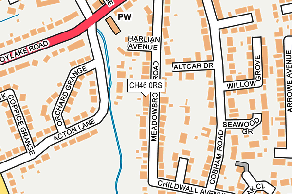 CH46 0RS map - OS OpenMap – Local (Ordnance Survey)