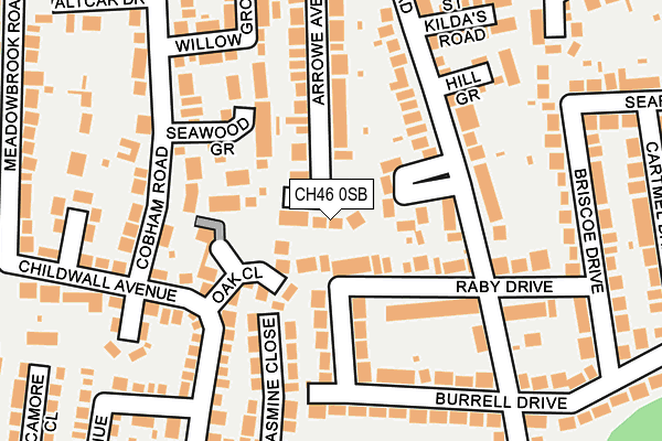 CH46 0SB map - OS OpenMap – Local (Ordnance Survey)