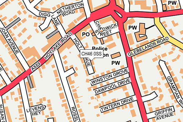 CH46 0SS map - OS OpenMap – Local (Ordnance Survey)