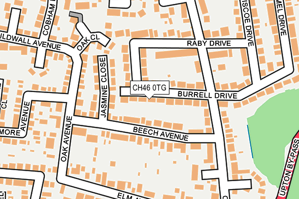CH46 0TG map - OS OpenMap – Local (Ordnance Survey)