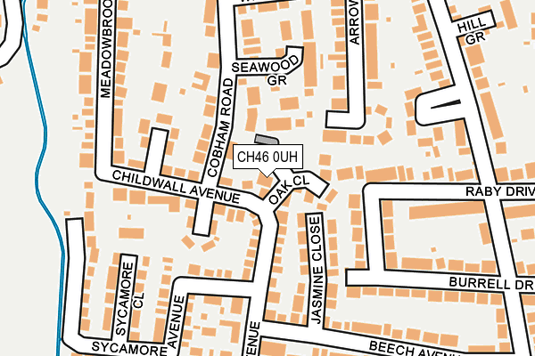 CH46 0UH map - OS OpenMap – Local (Ordnance Survey)