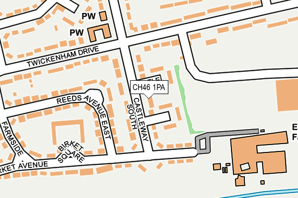 CH46 1PA map - OS OpenMap – Local (Ordnance Survey)