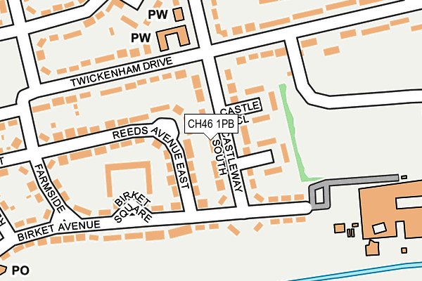 CH46 1PB map - OS OpenMap – Local (Ordnance Survey)