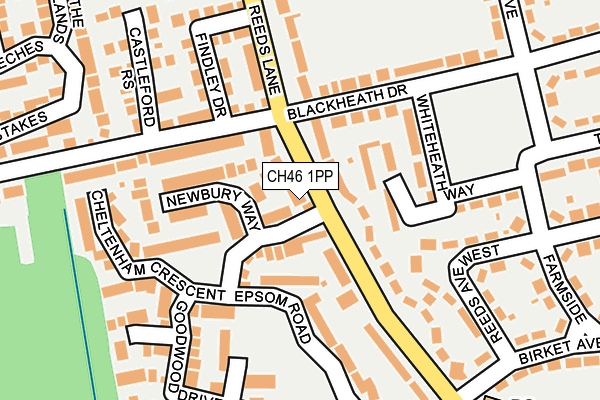 CH46 1PP map - OS OpenMap – Local (Ordnance Survey)