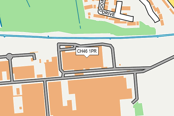 CH46 1PR map - OS OpenMap – Local (Ordnance Survey)