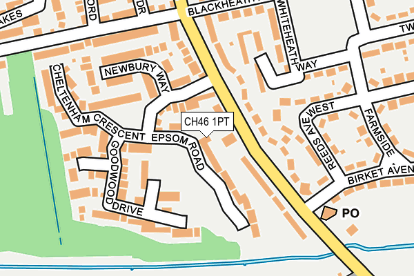 CH46 1PT map - OS OpenMap – Local (Ordnance Survey)