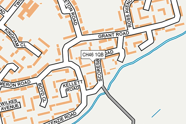 CH46 1QB map - OS OpenMap – Local (Ordnance Survey)