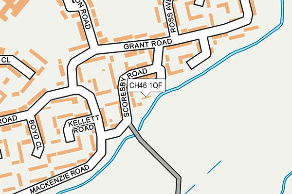 CH46 1QF map - OS OpenMap – Local (Ordnance Survey)