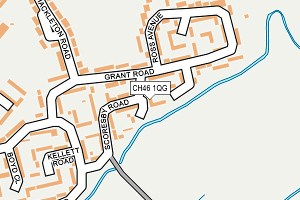 CH46 1QG map - OS OpenMap – Local (Ordnance Survey)