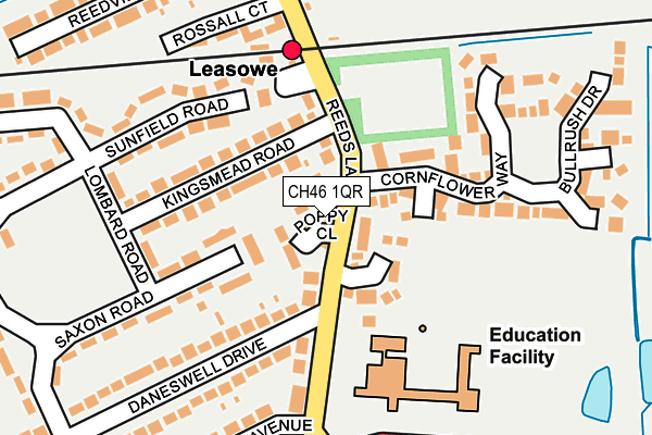 CH46 1QR map - OS OpenMap – Local (Ordnance Survey)