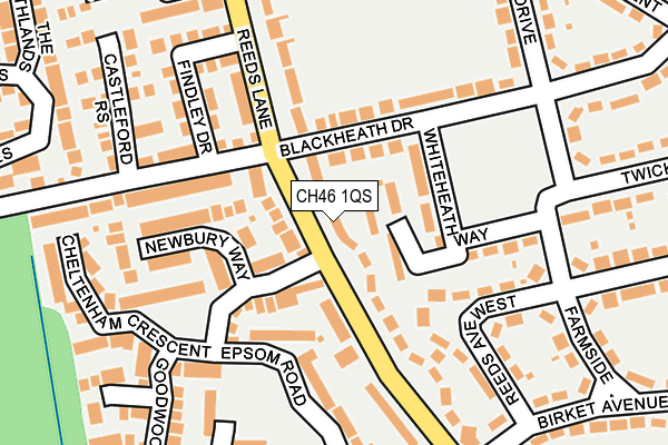 CH46 1QS map - OS OpenMap – Local (Ordnance Survey)