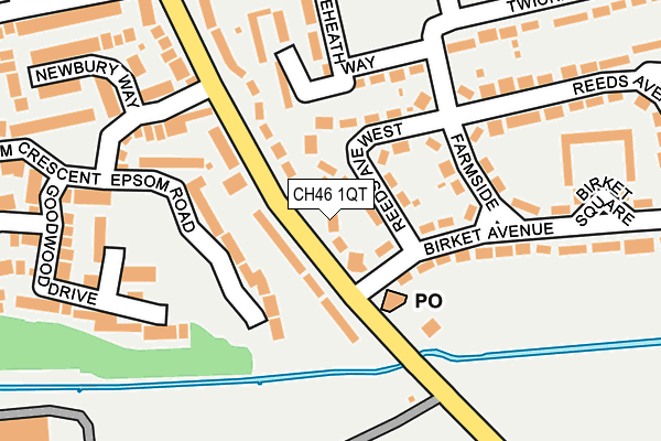 CH46 1QT map - OS OpenMap – Local (Ordnance Survey)