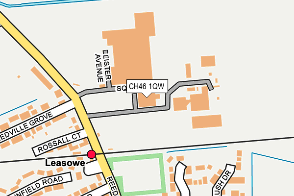 CH46 1QW map - OS OpenMap – Local (Ordnance Survey)