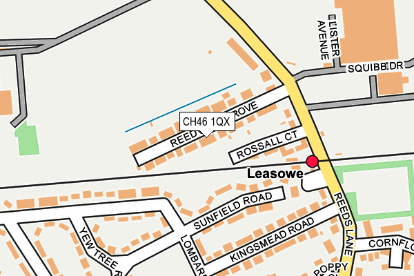 CH46 1QX map - OS OpenMap – Local (Ordnance Survey)