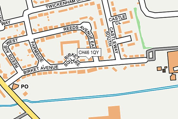 CH46 1QY map - OS OpenMap – Local (Ordnance Survey)