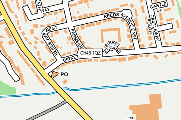 CH46 1QZ map - OS OpenMap – Local (Ordnance Survey)